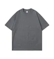 Maglietta T-shirt oversize in cotone 260g con spalle scese e girocollo in grigio scuro - 3XL / Tops / Grigio Grafite