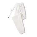 Premium 320g white loose-fit jogger sweatpants with elastic waist for men and women - S / Bottoms / Sweatpants Style / White
