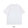 Premium 260g combed cotton drop shoulder T-shirt for men in classic solid white - S / Tops / White