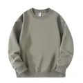 Felpa in cotone verde oliva con spalle scese di alta qualità, tessuto pesante da 320g - 3XL / Tops / Cachi Chiaro (Modello Adulto)