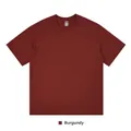 Loose fit 230g cotton dropped shoulder short sleeve t-shirt in wine red variant - XL (Oversized European Size) / Tops / Burgundy