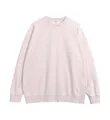 Oversized ξεπλυμένο vintage φούτερ σε απαλό ροζ από βαρύ βαμβακερό ύφασμα 400g μοδάτο - S / Tops / Distressed Χακί