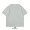 Heavyweight 260G combed cotton dropped shoulder men's t-shirt in dove gray color - S / Tops / Dove Gray