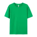 Premium vibrant green 180g pure cotton crew neck short sleeve T-shirt in minimalist style - XS / Tops / Irish Green