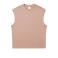 Premium 270g heavy cotton sleeveless tank top in dusty rose for unisex streetwear - S / Tops / Pink