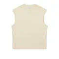 Premium 270g heavy cotton oversized sleeveless tank top in cream for street style - S / Tops / Creamy Yellow