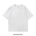 Heavyweight 260g combed cotton drop shoulder men's t-shirt in snowflake gray finish - S / Tops / Snowflake Grey