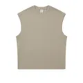 High quality oversized 270g khaki sleeveless tank top for street style unisex casual wear - S / Tops / Light Coffee