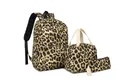 Set scuola 3 pezzi con stampa leopardata incluse zaino borsa pranzo e astuccio - Stampa leopardata