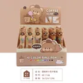 Stylo à bille rétractable 10 couleurs Coffee Bear mignon pour étudiants et journalisme - Style Ours Café (KK-7186) / 0.7mm