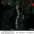 Eleganter Kristall-Eiszapfen Traube Ornament für Weihnachtsbaum, 21 cm Hängeanhänger - 210mm Kristall Anhänger Traube (1 Stück/Packung)