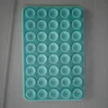 Light blue 40-cell silicone double-sided suction cup mat for mobile phone anti-slip - Double-Sided 40-Suction Cup (Non-Thickened) / Lake Blue