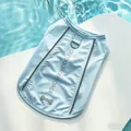 Light blue ice silk dog cooling vest for sun protection outdoors - S(Chest 35cm 1.5-2.5kg) / Tops / Light Blue