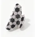 Molletta per capelli creativa con motivo classico a pallone da calcio bianco e nero - Calcio Tipo 1