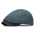 Gorra de malla transpirable para verano en azul grisáceo con protección solar y estilo - Gris oscuro