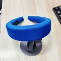 Solid vibrant blue milk silk fabric sponge padded wide headband for women fashion hair accessories - Sapphire Blue