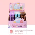 Ensemble de stylos à bille donuts mignons 10 couleurs pour journal, idéal étudiants - Style Boutique de Donuts (KK-6859) / 0.7mm