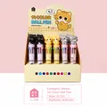 Stylos à bille 10 couleurs chat de dessin animé avec pointe 0,7 mm en boîte cadeau - Style Chat Énergétique (KK-3100) / 0.7mm