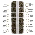 Boxed set of antique bronze metal jump rings for DIY jewelry making and crafts - Boxed 13 (Antique Bronze Jump Ring Set) / 4mm-10mm All Sizes