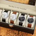 Orologi al quarzo da uomo con cinturini in pelle nera e marrone, stile business - Collezione 4 Pezzi Orologi da Uomo