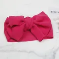 Large hot pink bow headband with bubble texture for newborn baby girls photography - Rose Red