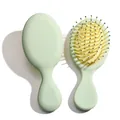 Cepillo de pelo de masaje verde menta para el peinado diario de cabello - Estilo de Pin Grueso / Verde Claro