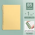 Yellow B5 loose-leaf binder cover set with 2 covers and 2 rings for DIY journaling - B5 / 2 Rings + 2 Covers / Yellow