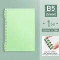 Light green B5 loose-leaf binder set with two covers and high-transparency rings. - B5 / 2 Rings + 2 Covers / Green