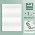 Professional A4 transparent loose-leaf binder cover set with green detachable rings - A4 / 2 Rings + 2 Covers / Clear