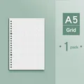 A5 size grid paper refill for loose-leaf notebooks, 1 pack unit - A5 / Grid Refill / 1本装