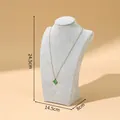 Grey velvet necklace display bust mannequin stand with 24.5cm height dimensions - Ice Velvet (H-Type) / 25cm Height / Gray