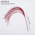 Ramo decorativo con glitter rossi per albero di Natale, lunghezza 90 cm - Ramo 90CM / Rosso