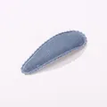 Barrette à cheveux BB en tissu bleu pour filles avec texture tissée minimaliste - Tissu Bleu Clair (11)