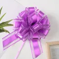 Détail d'un nœud papillon en organza violet pour emballage cadeau de luxe et Noël. - 20 Pièces/Paquet / Mauve Clair