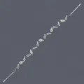 Eleganter Haarreif im Waldstil mit funkelnden Strasssteinen und silbernen Legierungsdetails - Silbernes Vielseitiges Stirnband Hs-j6722s