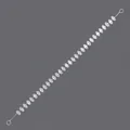 Eleganter silberner Haarreif mit Markiseschliff-Strasssteinen für besondere Anlässe - Silbernes Rundes Haarband Hs-j7057s