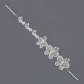 Eleganter Schmetterlingshaarreif aus Silberlegierung mit Strasssteinen für Braut oder Alltag - Silbernes Vielseitiges Stirnband Hs-j6825s