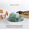 Natural raw green fluorite diffuser stones for aromatherapy and home office decor - Green Fluorite / 100g (3-5cm)