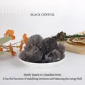 Natural smoky quartz raw crystal stones for home decor displayed in a white dish - Smoky Quartz / 100g (3-5cm)