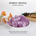Natural raw amethyst crystals in a white bowl for home decor or aromatherapy - Light Amethyst / 100g (3-5cm)