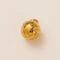 Detailed 18K gold plated volleyball charm pendant for DIY jewelry making projects - Volleyball Style (PJ1188) / Gold