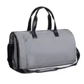 Borsa da viaggio impermeabile grigia con manici in pelle nera e tracolla regolabile - 53*34*3cm / Grigio