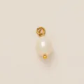 Elegant baroque pearl pendant with 18K gold plated loop for DIY jewelry designs - Artificial Pearl Pendant Style (PJ1208) / 8mm