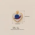 Heart-shaped snail charm in gold-plated copper for DIY jewelry making accessories - Heart Snail Style
