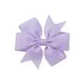 Barrette à cheveux à nœud en ruban gros-grain violet lavande pour bébés et enfants - Violet Clair (25)