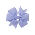 Petite pince à cheveux nœud papillon en ruban gros-grain lavande pour bébés - Violet Clair (447)