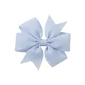 Barrette à cheveux en ruban gros-grain bleu clair fait main pour bébés et filles - Bleu Clair (333)