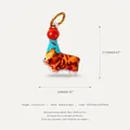 Handbemalter bunter Hunde-Anhänger aus Edelstahl für DIY-Schmuck - Gefleckte Katze Stil (Nr. 19)