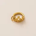 18K gold plated crown pendant DIY jewelry accessory with polished metallic finish - Crown Style (PJ1197) / Gold
