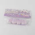 Ensemble de jouets anti-stress squishy patte de chat violet et blanc dans son emballage - Violet